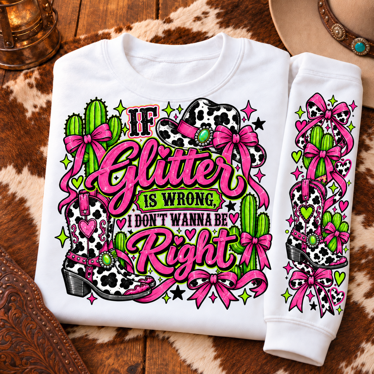 If Glitter is wrong DTF Transfers 2pc set