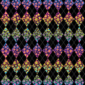 Cheetah Argyle Ombre Adhesive Vinyl