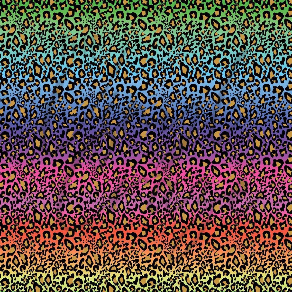 Cheetah Rainbow Ombre Adhesive Vinyl