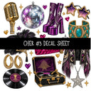 Cher UV DTF Decal sheets 12 Designs available