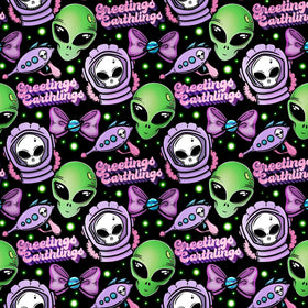 Greetings earthlings 12x12 sheet Adhesive vinyl