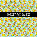 Tweety and Daisies vinyl sheet
