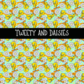 Tweety and Daisies vinyl sheet