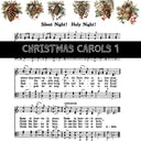 Christmas Carols UV DTF Decal Sheets 5 sheet designs to choose from
