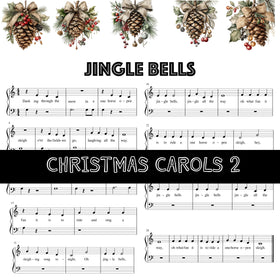 Christmas Carols UV DTF Decal Sheets 5 sheet designs to choose from