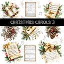 Christmas Carols UV DTF Decal Sheets 5 sheet designs to choose from