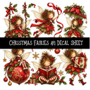 Christmas Fairies UV DTF Decal sheets 13 Designs available