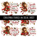 Christmas Fairies UV DTF Decal sheets 13 Designs available