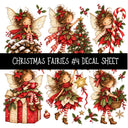 Christmas Fairies UV DTF Decal sheets 13 Designs available