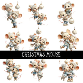 Christmas Mouse UV Decal sheet