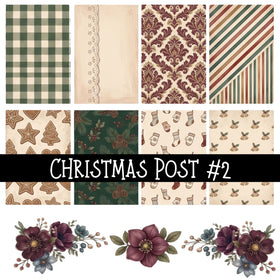 Christmas Post UV DTF Decal sheets 2 Designs available