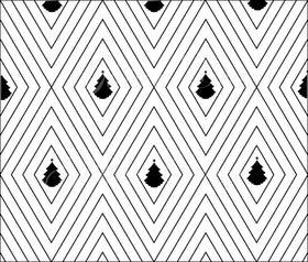 Christmas Rhombus Template download