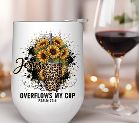 Jesus overflows my cup UV DTF Decals