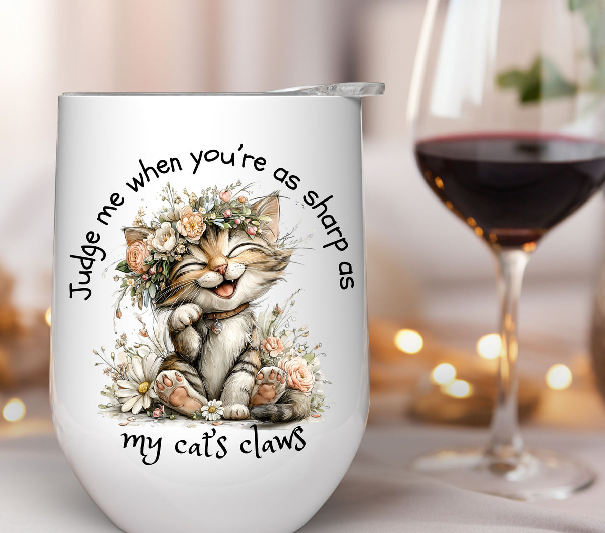 Judge me kitten UV DTF Decals