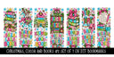 Christmas, Cocoa and Books  Bookmark UV DTF Decal sheet- 7 Designs per sheet 3 sheet options