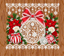 Christmas Lace UV DTF  tumbler wraps 2 sizes