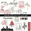 Christmas in NYC UV DTF Decal sheets 9 Designs available