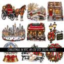 Christmas in NYC UV DTF Decal sheets 9 Designs available