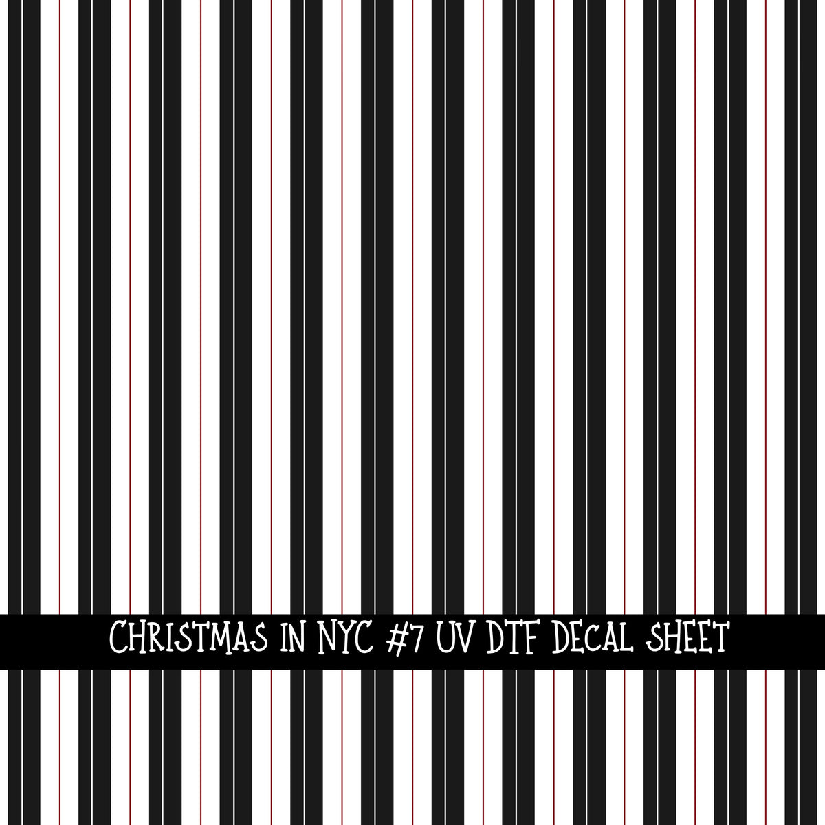 Christmas in NYC UV DTF Decal sheets 9 Designs available