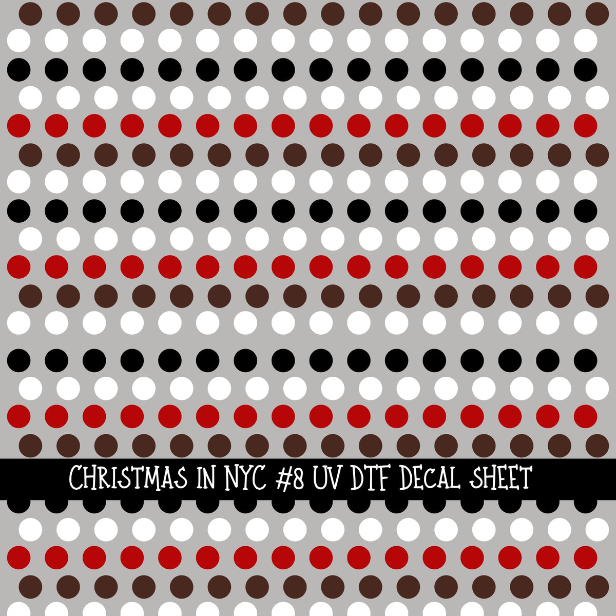 Christmas in NYC UV DTF Decal sheets 9 Designs available