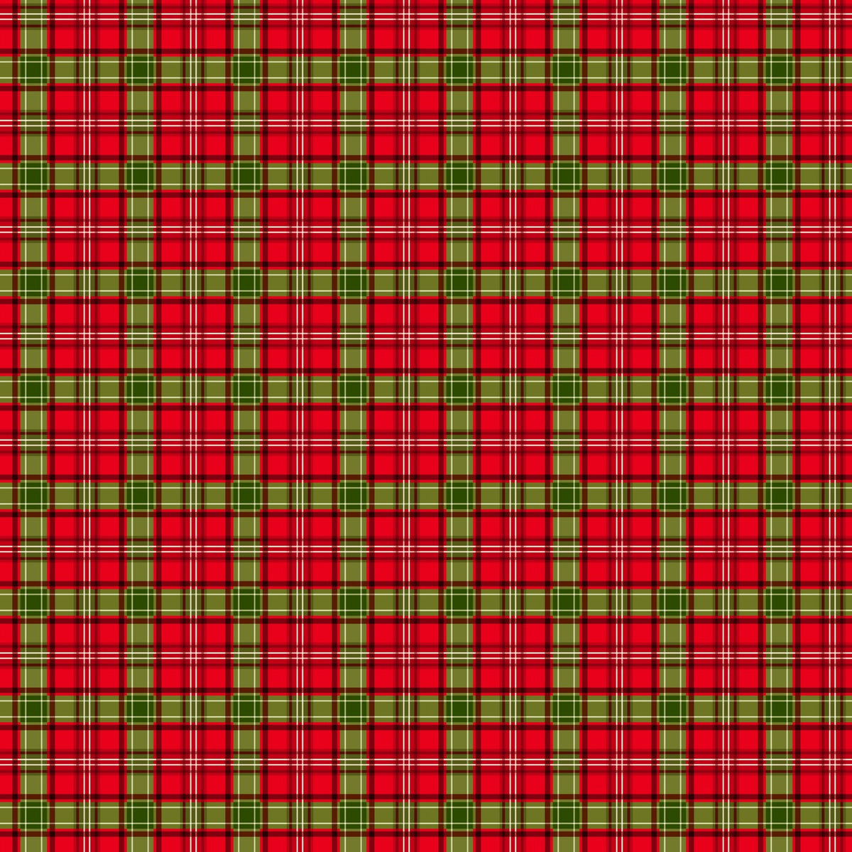 Christmas Plaid - Adhesive Vinyl