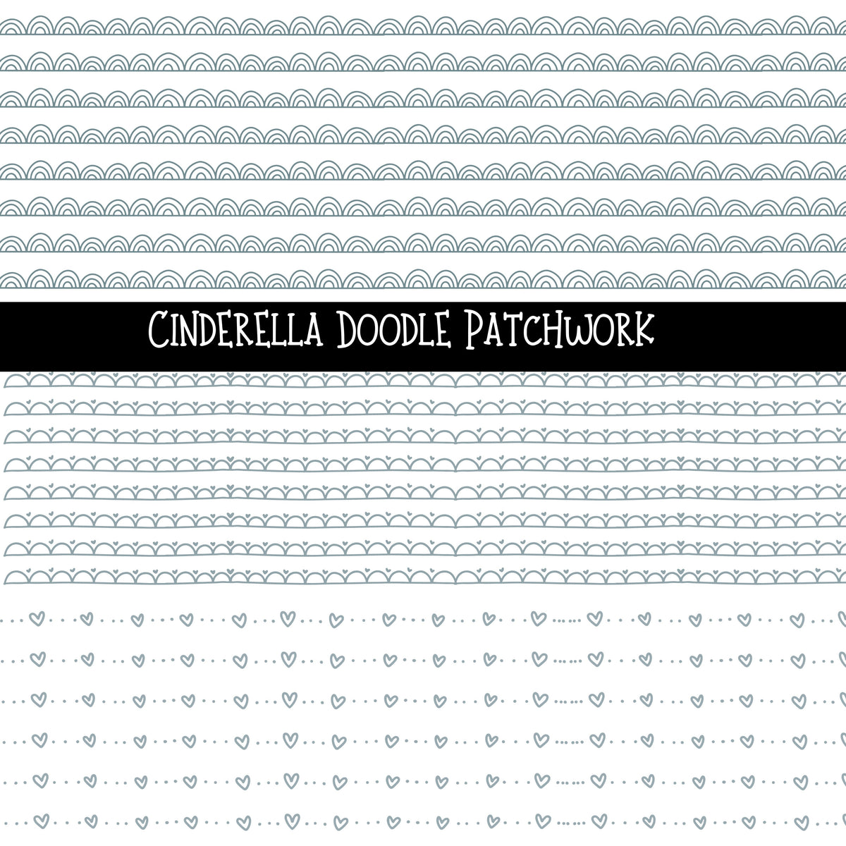 Cinderella Doodle Patchwork Set