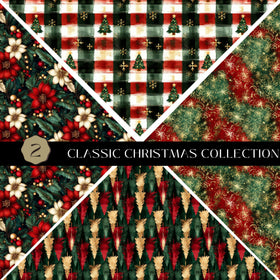 Classic Christmas precut Vsplit 12x12 vinyl sheet 2 Designs