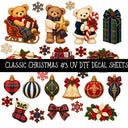 Classic Christmas UV DTF Decal sheets 7 Designs available
