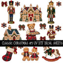 Classic Christmas UV DTF Decal sheets 7 Designs available