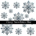 Classy Snowflakes Decal sheets- 7 Color Options