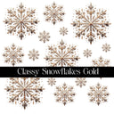 Classy Snowflakes Decal sheets- 7 Color Options