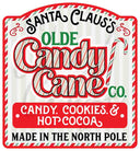 Claus Candy Cane Company UV DTF Decal