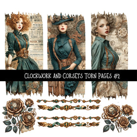Clockwork and Corsets UV DTF Decal sheets 7 Designs available