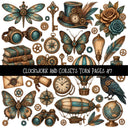 Clockwork and Corsets UV DTF Decal sheets 7 Designs available