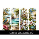 Coastal Vibes Panels UV DTF Decal sheet 6 designs to choose from