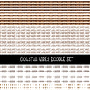 Coastal Vibes Doodle Patchwork Set