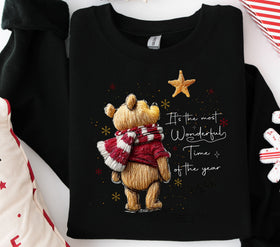 Most wonderful- Pooh white lettering DTF Transfers