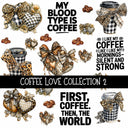 Coffee Love Collection 5 UV Decal sheets to choose from