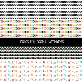 Color Pop Doodle Patchwork Set