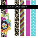 Color Pop Element UV DTF Decal sheets 8 Sheet Designs to choose from