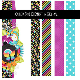 Color Pop Element UV DTF Decal sheets 8 Sheet Designs to choose from