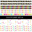 Color Pop Element UV DTF Decal sheets 8 Sheet Designs to choose from