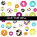 Color Pop Element UV DTF Decal sheets 8 Sheet Designs to choose from