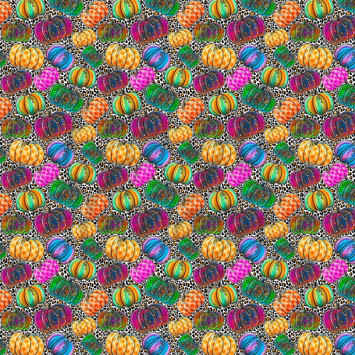 Colorful Pumpkins - Adhesive Vinyl
