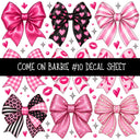 Come on Barbie UV DTF Decal sheets 13 Designs available
