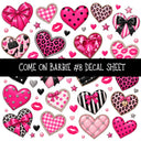 Come on Barbie UV DTF Decal sheets 13 Designs available