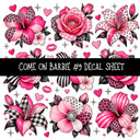 Come on Barbie UV DTF Decal sheets 13 Designs available