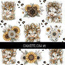 Coquette Cow UV DTF Decal sheets 2 Designs available