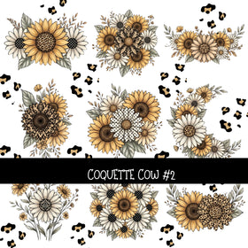 Coquette Cow UV DTF Decal sheets 2 Designs available