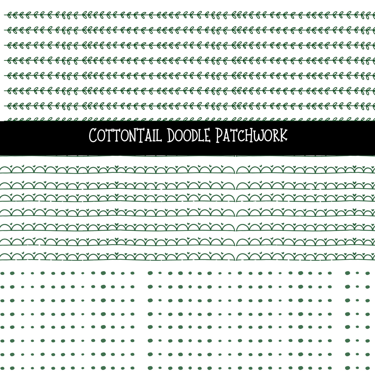 Cottontail Doodle Patchwork Set